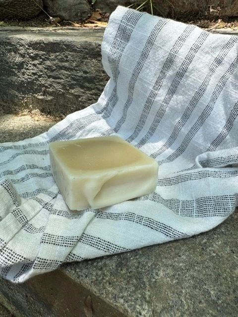 Handcrafted Unscented goat's milk soap bar from Jersey Bird Homestead Nigerian Dwarf goats